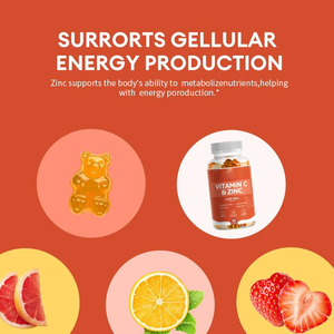 ETRUN OEM <span class=keywords><strong>C</strong></span> vitamini + çinko Gummies 1020mg bağışıklık fonksiyonu güçlü kemikler çocuklar ve yetişkinler için cilt sağlık takviyeleri teşvik - Product Image 4