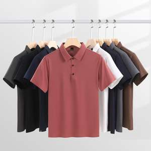 Logo personnalisé avec vos polos brodés pour hommes 100% coton polos de <span class=keywords><strong>golf</strong></span> à manches courtes pour hommes de grande taille - Product Image 1