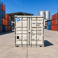 Conteneur maritime préfabriqué de 20 pieds avec porte latérale entièrement ouvrante, sécurité renforcée, prix compétitifs, taille sur mesure pour terminal maritime