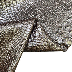 Marrom avermelhado Grande corpo inteiro crocodilo volta Óleo curado couro para móveis Pele do couro cabeludo derme - Product Image 3