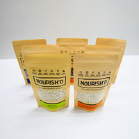 Sachet de pêche personnalisé en LDPE, imprimé en héliogravure, étanche, avec fermeture éclair et pochette autoportante
