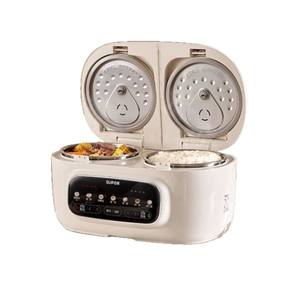Supor Cuiseur à riz double cuve 2,5 L en acier inoxydable multifonctionnel avec minuterie intelligente, maintien au chaud et cuisson à la vapeur - Product Image 5