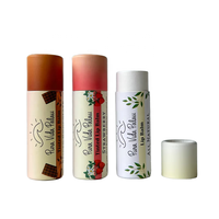 Baume à lèvres cylindrique biodégradable de haute qualité Tubes en carton en papier kraft Push up Tube en papier bâton de parfum avec étiquette personnelle