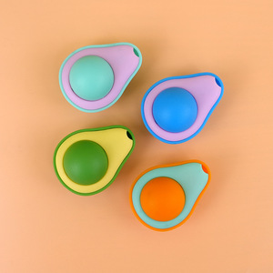 Felice può ruotare la palla di erba gatta stile pera che digrizza i denti puliti degli animali domestici che leccano i gatti - Product Image 3