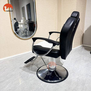 Sillón de Peluquería Hidráulico de Acero Inoxidable de Lujo, Silla de Estilismo y Permanente para Salón de Belleza y Barbería - Product Image 5