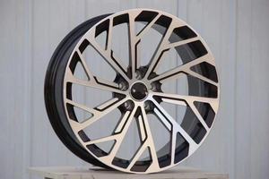 Jantes en alliage d'aluminium forgé sur mesure pour <span class=keywords><strong>Audi</strong></span> <span class=keywords><strong>E</strong></span>-<span class=keywords><strong>Tron</strong></span> GT PCD5x130 2021-2024 18-23 pouces Face usiné<span class=keywords><strong>e</strong></span> Noir 40mm ET 100mm - Product Image 6