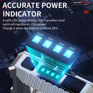 Lampe frontale LED 30W 1200mAh, faisceau puissant, longue portée, pour patrouille, pêche nocturne - Product Image 4