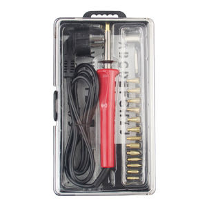 Kit de <span class=keywords><strong>pyrogravure</strong></span> du <span class=keywords><strong>bois</strong></span> pour débutant, outil de bricolage, 14 pointes, outils d'art, stylo à brûler le <span class=keywords><strong>bois</strong></span>, kit de soudure, pour débutants, DIY - Product Image 1