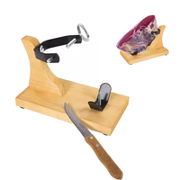 Harga pabrik pemegang ham kayu iberian ham holder untuk rumah dan dapur