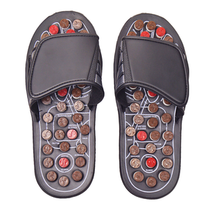 Men's Fashion Large Size <b>Foot</b> Massage Slippers with Thick Sole New Type Outwear with <b>Foot</b> <b>Massager</b> Feature - Product Image 1
