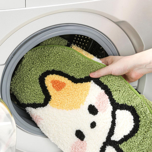 Tùy chỉnh kích thước xù xì Fluffy sợi nhỏ 3D dễ thương tắm Thảm nước thấm phim hoạt hình chần tắm chân mat - Product Image 4
