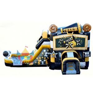 Combo gonflable de <span class=keywords><strong>maison</strong></span> de rebond de Cheerleading commercial durable à vendre-une aventure animée de jeu d'équipe pour des enfants - Product Image 5