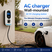 Station de recharge pour véhicules électriques de qualité fiable 7 kW Type 2, recharge rapide prise en charge, chargeur AC EV IP54 pour Model Y