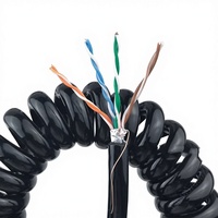 8-adriges Kupferleiter-Federkabel mit Verdrehschutz für Gigabit-Netzwerke zur Haushaltsnutzung