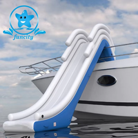 Toboggan aquatique gonflable géant pour adultes, en PVC, pour usage commercial extérieur, prix d'usine Funcity, personnalisable