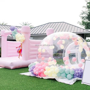 PVC trẻ em bên Lều khổng lồ Lều tuyế<span class=keywords><strong>t</strong></span> mái vòm ngoài trời sử dụng Inflatable bên ngoài bong bóng Nhà - Product Image 4