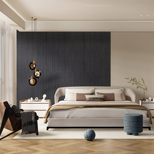 Panneau acoustique d'auditorium en <span class=keywords><strong>bois</strong></span> Panneaux muraux en <span class=keywords><strong>bois</strong></span> à lattes pour hôtels appartements hôpitaux écoles-Solution <span class=keywords><strong>de</strong></span> conception graphique - Product Image 1