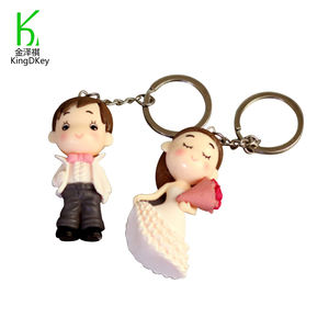 Llaveros de resina para novia y novio, accesorios románticos para amantes de las figuritas, llavero de decoración, nuevo diseño, Serie de boda - Product Image 1