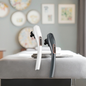 Pistola de masaje muscular infrarroja inalámbrica de mano con martillo de masaje corporal con cabeza de metal frío y calor - Product Image 5