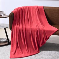 Couverture de canapé en flanelle polaire solide personnalisée jeter luxe microfibre peluche doux chaud jeter couverture pour lit canapé