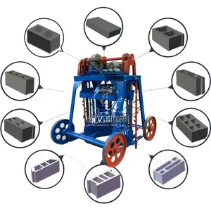 QYJ-A Movable brick making machine semi-automatic brick making machine without support plate