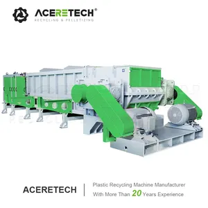 Customized Heavy Duty PS800 Waste PVC/PP/HDPE Pipes Shredder Machine Plastic Profiles Shredding Machine