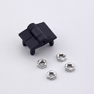 Mwre Plastic Hinge B-2920P Nylon Black Anti Detachment Industrial Equipment Limit Butterfly Hinge - Product Image 2