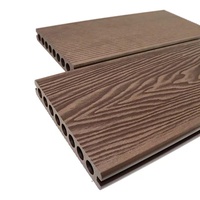 Co-extrusion Wpc plancher de terrasse résistant aux rayures vente en gros panneau de pont extérieur Composite pour piscine et Restaurant