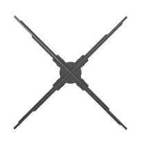 Ventilateur holographique <span class=keywords><strong>3D</strong></span> de 50 cm avec écran LED, écran d'affichage numérique noir, publicité numérique, Wi-Fi intégré, contrôle par application, pour table/mur/poteau - Product Image 2