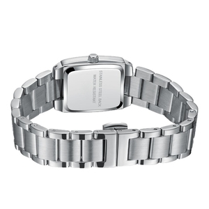 Montres pour femmes élégantes en acier inoxydable massif 316L de haute qualité, boîtier tonneau de 32 mm, logo personnalisé OEM ODM d'usine - Product Image 6