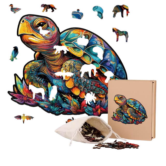Unique Shape Animal Wooden Puzzle 200pcs Stress Relief Fun Creative Toy Birthday Gift Family Friends