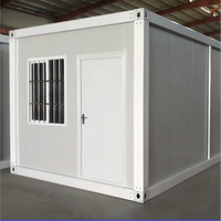 Maison conteneur portable de 20 pieds, démontable, en panneaux sandwich, préfabriquée, modulaire, pour le camping