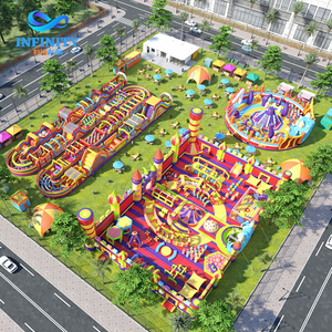 Parque <span class=keywords><strong>de</strong></span> Diversiones Inflable Gigante Personalizado para Exteriores, Proveedor <span class=keywords><strong>de</strong></span> Circuitos <span class=keywords><strong>de</strong></span> Obstáculos, Parque <span class=keywords><strong>de</strong></span> Juegos Inflable Grande Todo en Uno - Product Image 1