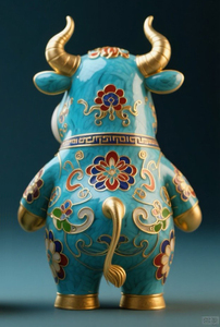 Di sản văn hóa phi vật thể sản phẩm sáng tạo cloisonne OX - Product Image 3