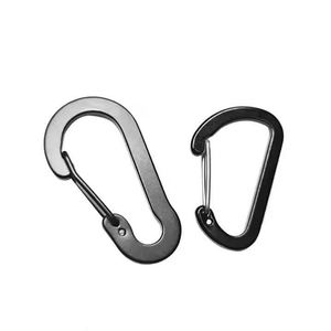 Custom Logo D-Shaped Aluminum <b>Clip</b> Keychain Climbing Carabiner <b>Hook</b> with Star Design Durable for Hiking Camping Outdoor - Product Image 6