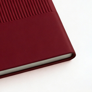Agenda per Obiettivi in Pelle PU Bordeaux Personalizzata con <span class=keywords><strong>Copertina</strong></span> <span class=keywords><strong>a</strong></span> <span class=keywords><strong>Righe</strong></span> Goffrate per il Monitoraggio degli Obiettivi - Product Image 6