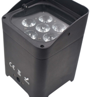 Projecteur LED Par sans fil DMX en aluminium et fer, rechargeable, 6x6-en-1, 40W, noir, pour événements extérieurs, à prix avantageux