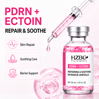 Ampoule réparatrice et apaisante PDRN Ectoin, marque privée OEM ODM, sérum de récupération pour peaux sensibles