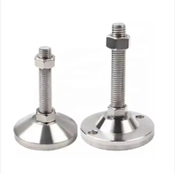 Pieds de support en acier inoxydable 304, pieds de support pour machines lourdes, pieds de machine, pieds d'ancrage fixes de 40 mm, pieds à réglage par vis
