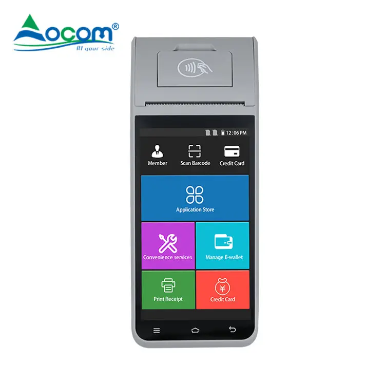 POS-Hersteller Z91 Handheld-POS-Drucker Mobiles Android-Hand-POS-Terminal mit Batterie finger abdruck