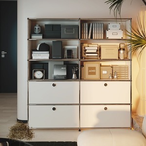 Nordico medio <span class=keywords><strong>antico</strong></span> in acciaio inox secchio <span class=keywords><strong>angolo</strong></span> armadio per sala da pranzo in metallo per Sideboard TV modulo combinazione vivente - Product Image 2