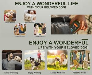 Collier anti-aboiement pour chien télécommandé D02 avec étanchéité IPX7, 1 à 99 niveaux de choc et arrêt automatique - Super Factory - Product Image 5