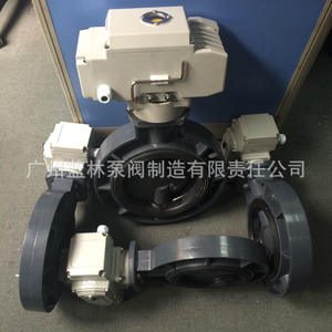 Electric <b>Butterfly</b> <b>Valve</b> D971X-10S UPVC/PVC/PP/PVDF Material for Oil Water Gas Control Available in Stock - Product Image 2