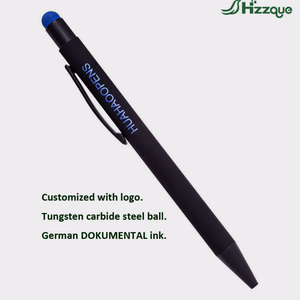 Regalos de negocios, bolígrafos promocionales de Metal de goma suave, bolígrafo táctil de aluminio, bolígrafos con logotipo personalizado para papelería - Product Image 3