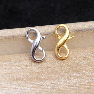 Cadena Abierta de Plata de Ley S925 con Forma de 8 y Doble Cabeza, Conector de Perlas con Cierre de Resorte para Accesorios de Joyería DIY - Product Image 2