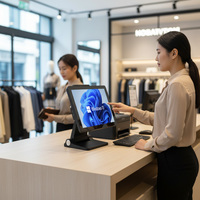 Terminal de paiement POS tout-en-un intelligent Android Windows à double écran tactile pour magasin de détail, restaurant, pharmacie, supermarché