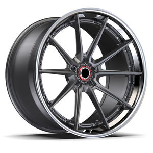 Jantes forgées 2 pièces au design concave pour Audi RSQ8 <span class=keywords><strong>Lamborghini</strong></span> <span class=keywords><strong>Urus</strong></span> style <span class=keywords><strong>Mansory</strong></span> 23 24 pouces noir brillant avec accents fraisés D016 - Product Image 1