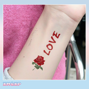 Pegatinas de tatuajes de papel con forma geométrica, coloridas, hermosas y lujosas para el Día de la Madre, impermeables, resistentes al sudor, perfectas - Product Image 2