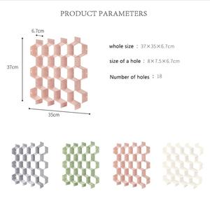 <span class=keywords><strong>Tiroir</strong></span> réglable en nid d'abeille clins cloison séparateur boîte séparateur bricolage grille stockage organisateur cellule tri culotte chaussettes - Product Image 2