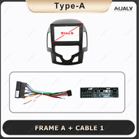 Pemutar DVD otomatis bingkai untuk Hyundai I30 2008-2011 Carplay Android dengan Radio mobil navigasi GPS Multimedia Panel dasbor Trim